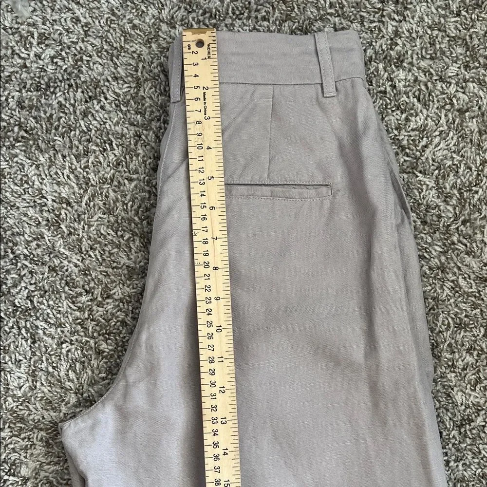 NWOT Aritzia Wilfred London Grey Linen Blend Wider the Effortless Pant in Size 6